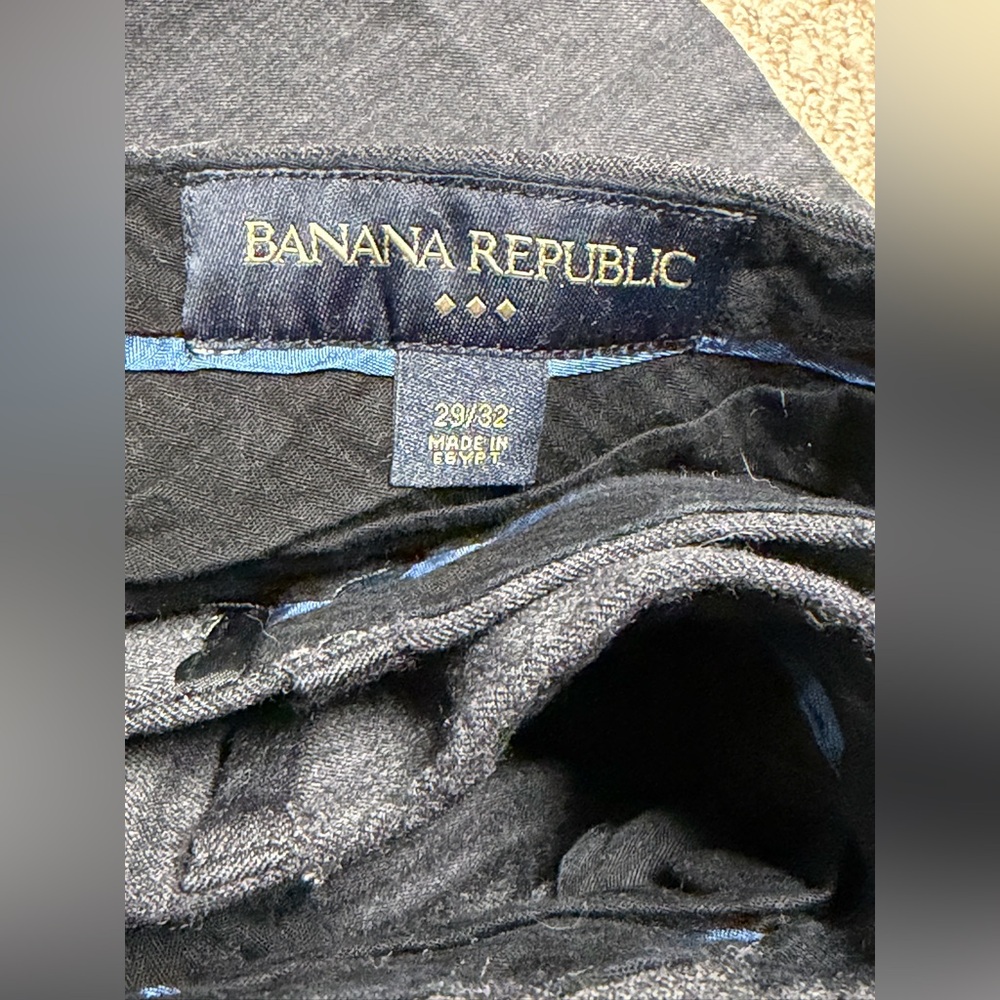 Bundle of 6 pairs of Banana Republic Men's Dress Pants - Blue, Gray, and Tan - Picture 8 of 13